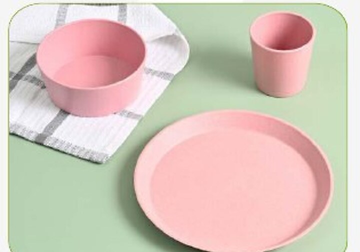 Happy Husk Kids Plate & Bowl Set
